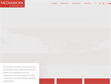 Tablet Screenshot of mediawork.ch